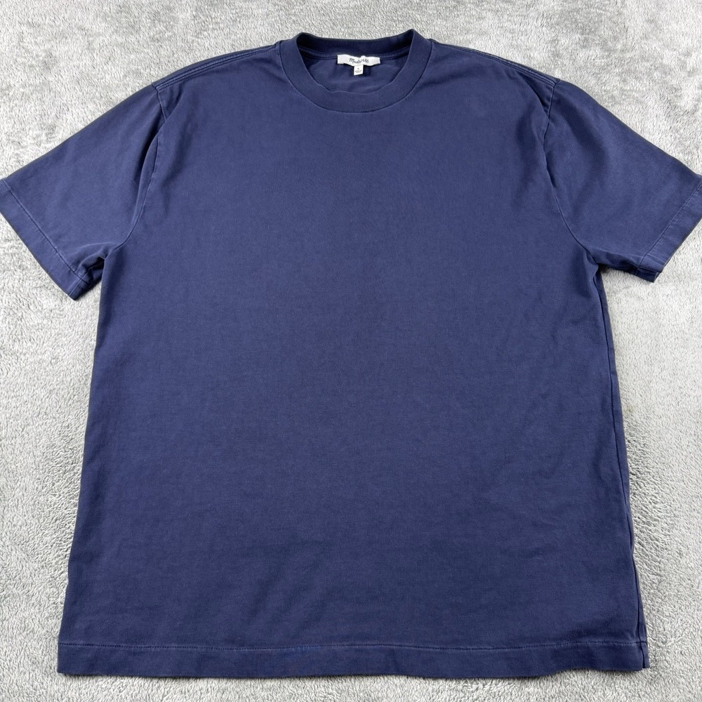 Madewell The Vintage Tee Men's Navy Blue Cotton Crew Neck Short Sleeve Small